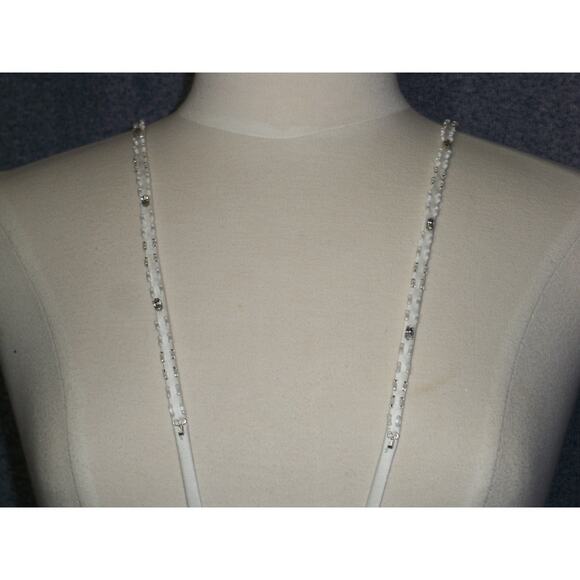 Satin Beaded Straps  spaghetti wedding bridal prom dress beaded shoulder straps - Picture 2 of 8